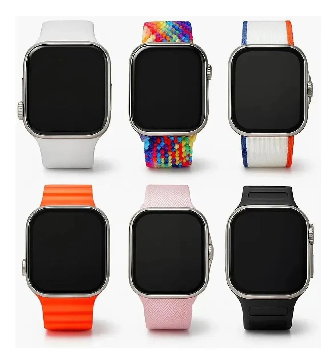 Kit Smartwatch W89 Completo com 2 Relógios + 6 Pulseiras - Foto 3