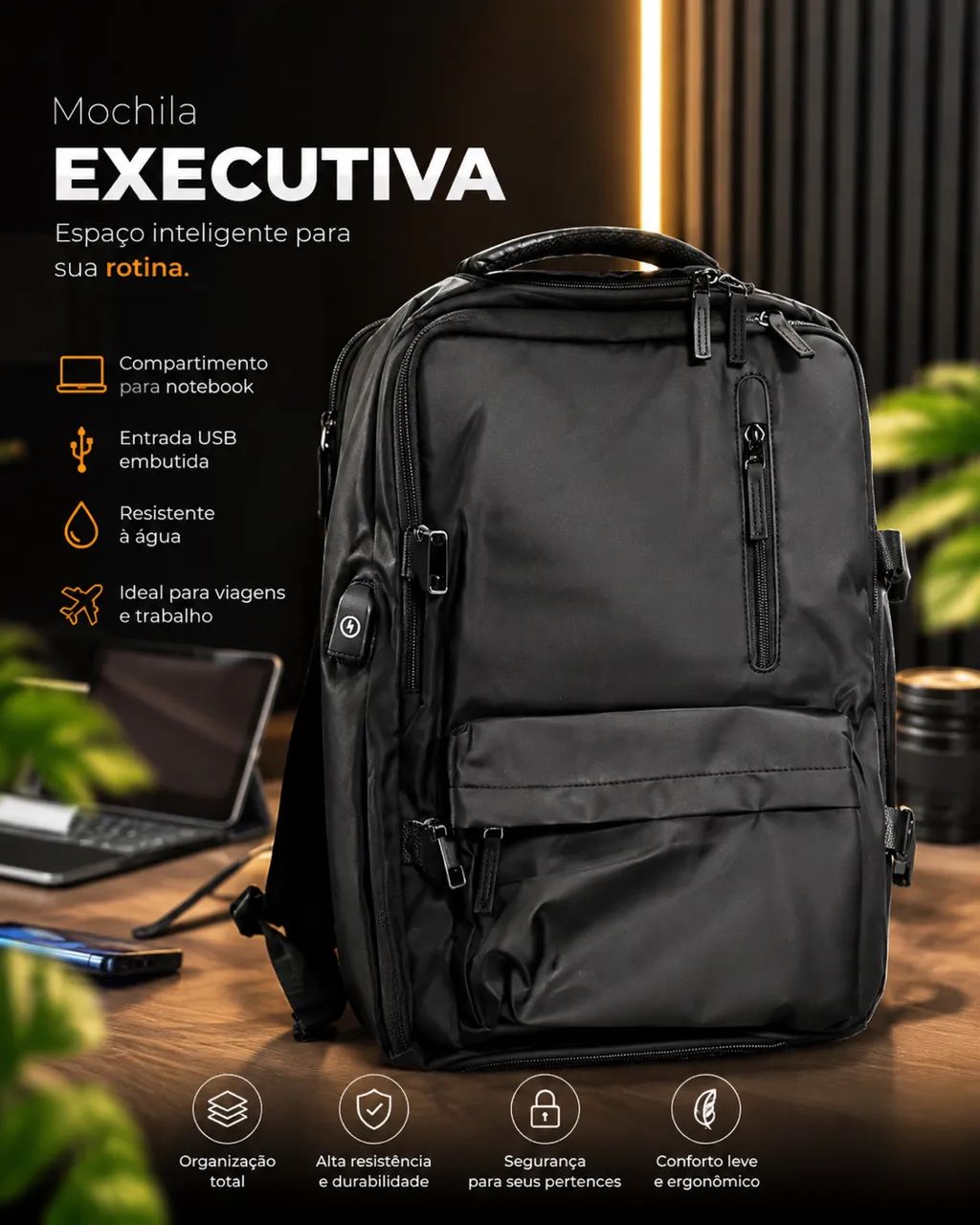 Mochila Mala Executiva 40L 