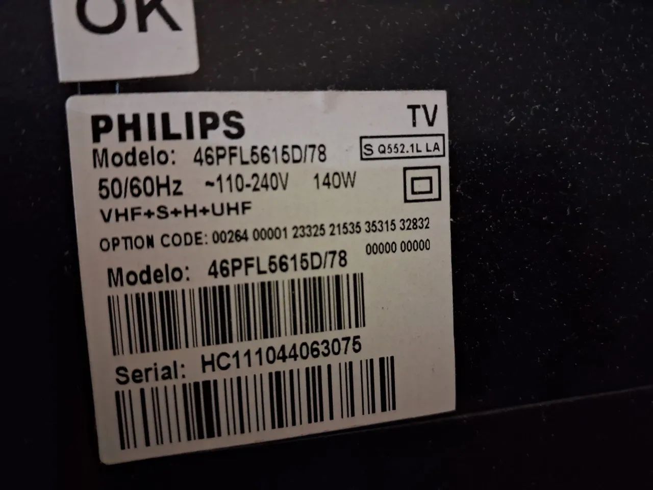 Tv Philips 46 polegadas- pra retirar peças  - Foto 2