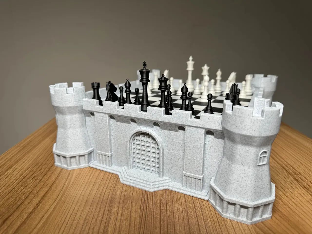 Tabuleiro De Xadrez Fortaleza Medieval  - Foto 4