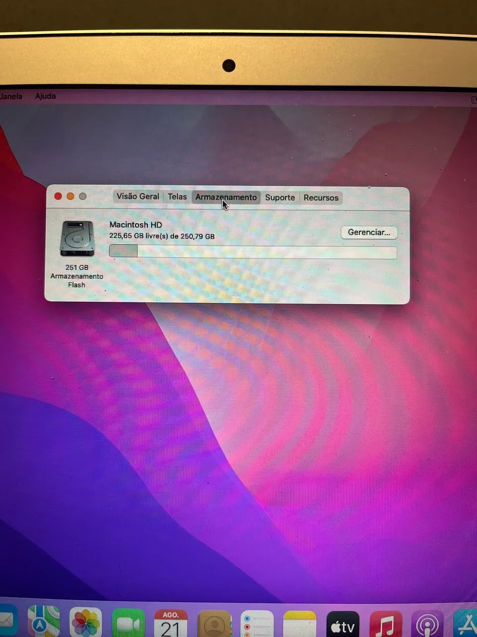 MacBook Air 2017 bateria não segura carga  - Foto 2