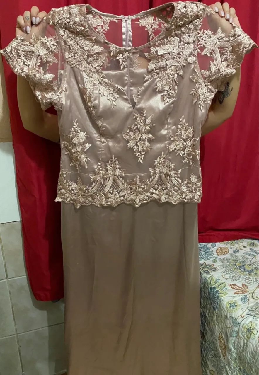Vestido de festa Rose / Nude