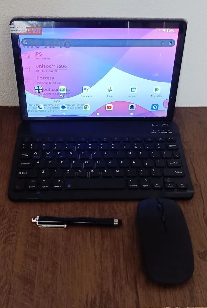 Tablet  10 polegadas GPS pega chip 128gb capa película teclado mouse e caneta  - Foto 2