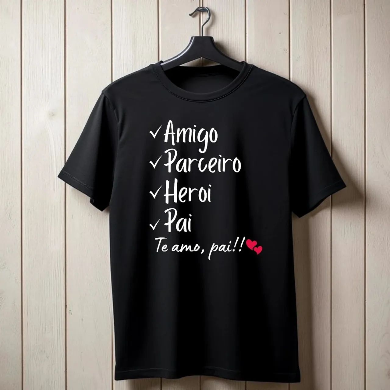 Camiseta Preta Dia dos Pais