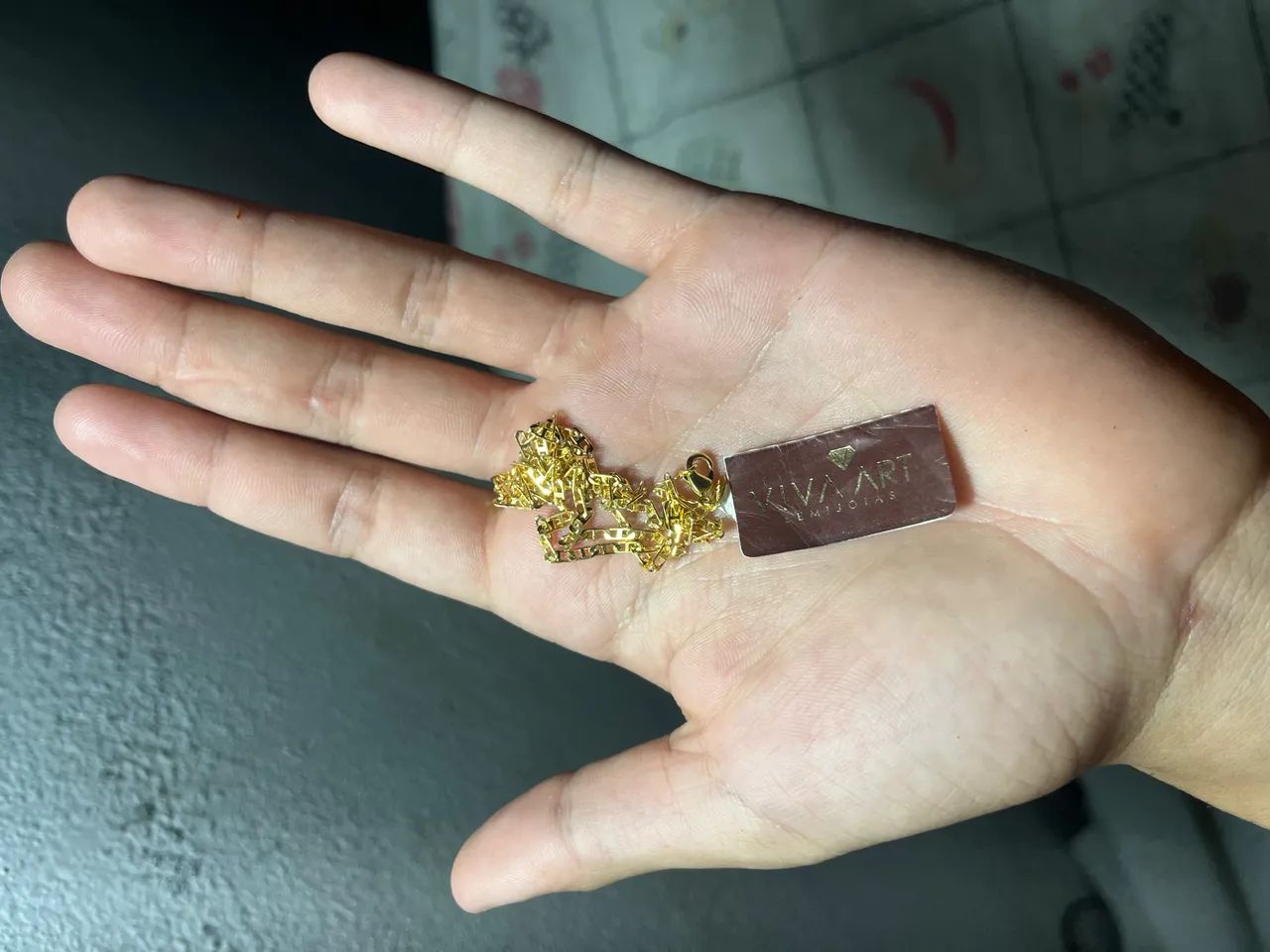 CORDÃO BANHADO A OURO