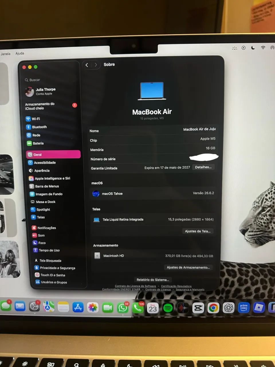 Macbook Air M5 15,3 polegadas - Starlight - Foto 5