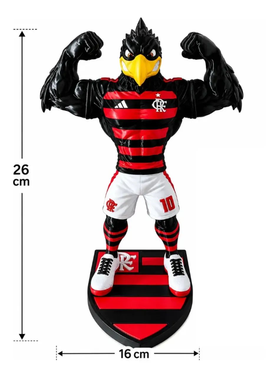 Mascote Flamengo Urubu Rei 3d - Foto 2