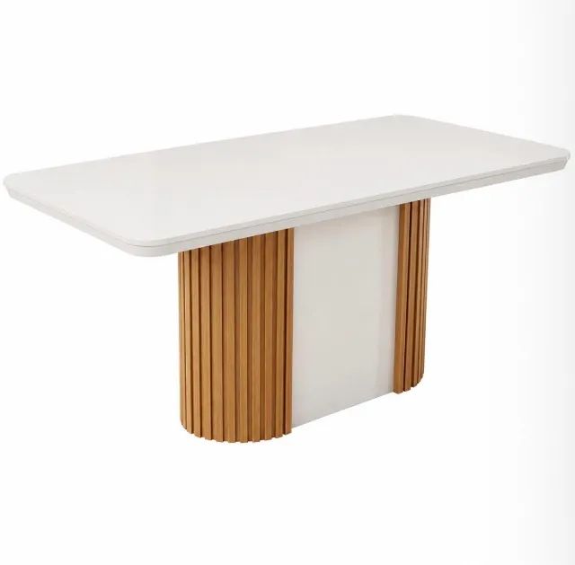 Mesa de Jantar Naturcello 180 cm com Vidro - Foto 2