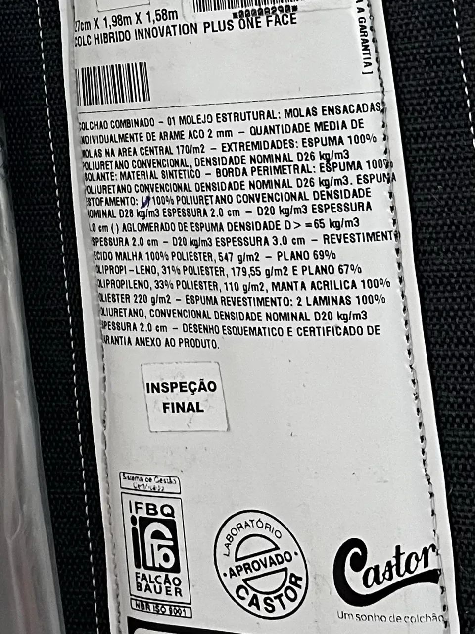 Colchão QUEEN Hibrido Innovation Plus MUITO NOVO - Foto 3