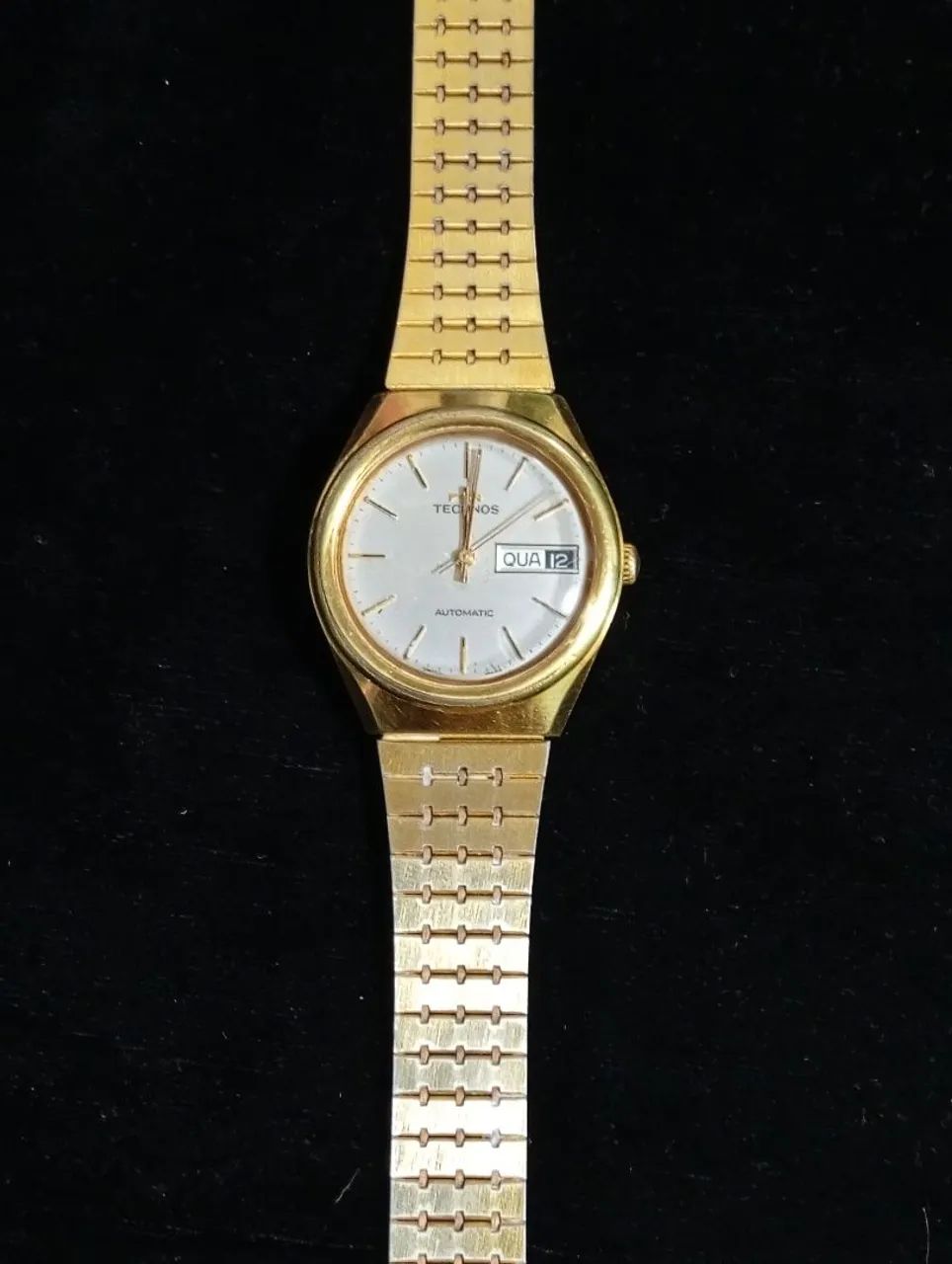 Relógio technos Gold plaquê automático 453010278287288325