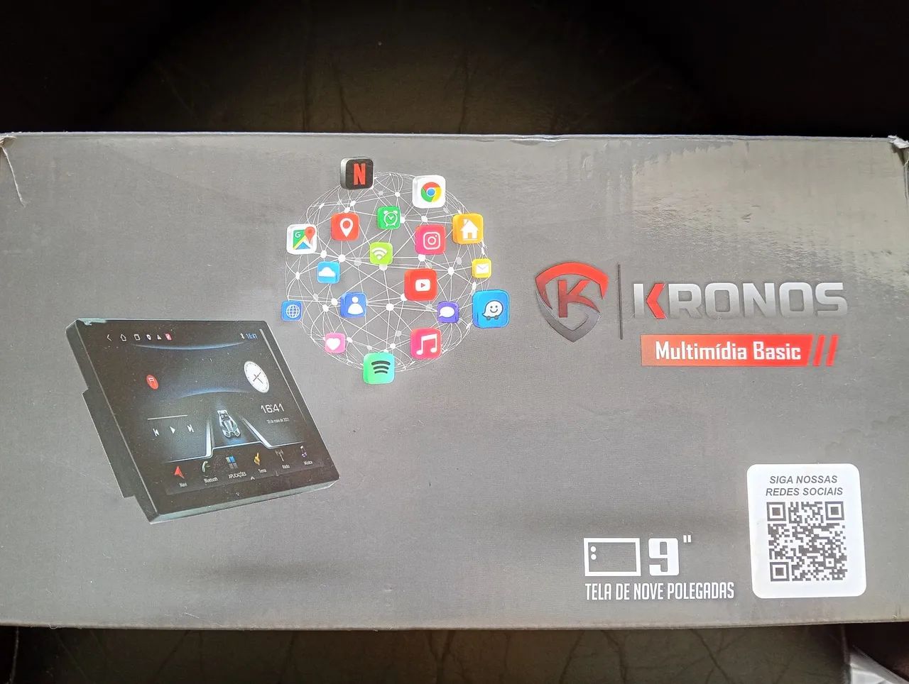 Kit multimídia kronos 9" Basic slim - Foto 4