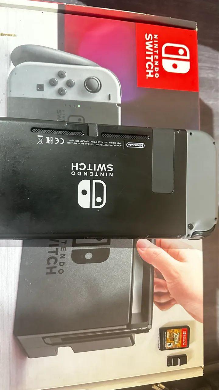 Nintendo Switch V1 Desbloqueado + Hallefect + Zelda B - Peças e