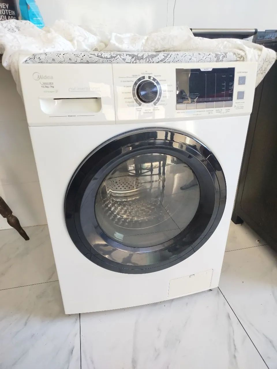 Máquina lava e seca Midea  smart inverter 10,2kg/7kg