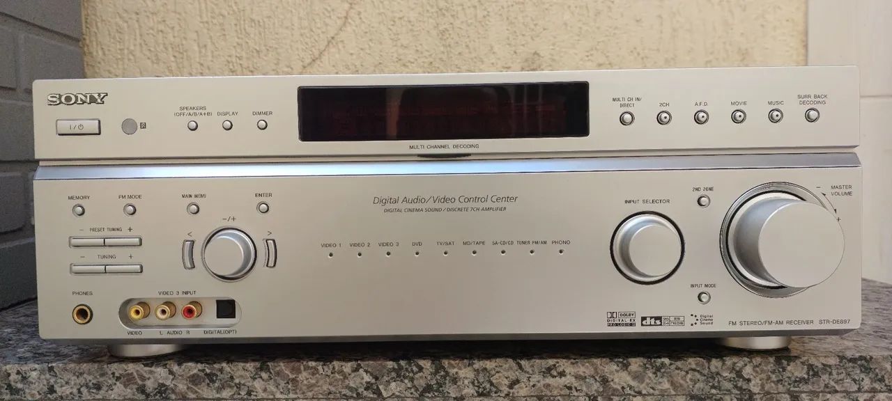 Receiver Sony STR-DE897 sem controle remoto - Aparelhos de Som