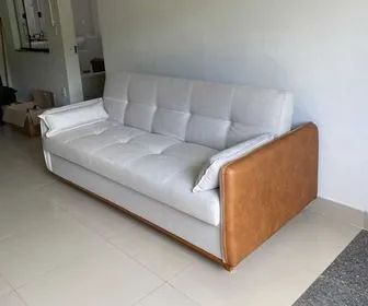 Sofá Cama Baú 2,05m Linho e Courissimo - Fazemos Entregas!! - Foto 2