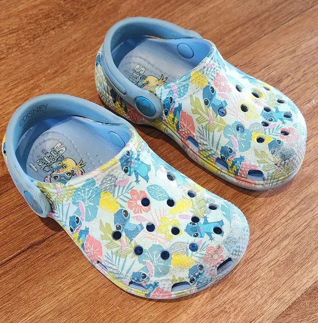 Sandália Crocs Classic Stitch - Tamanho C8 - Calçados Infantis