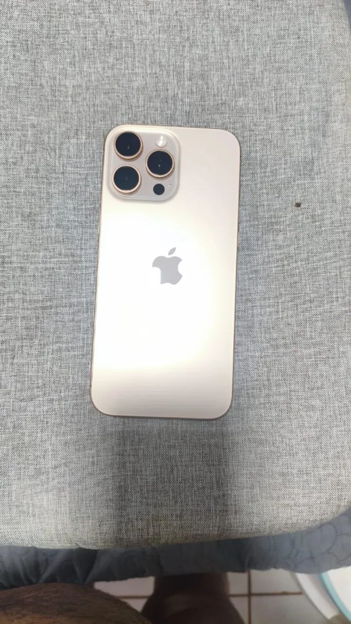 iphone 16 pro max dourado -256gb 93bateria excelente estado
