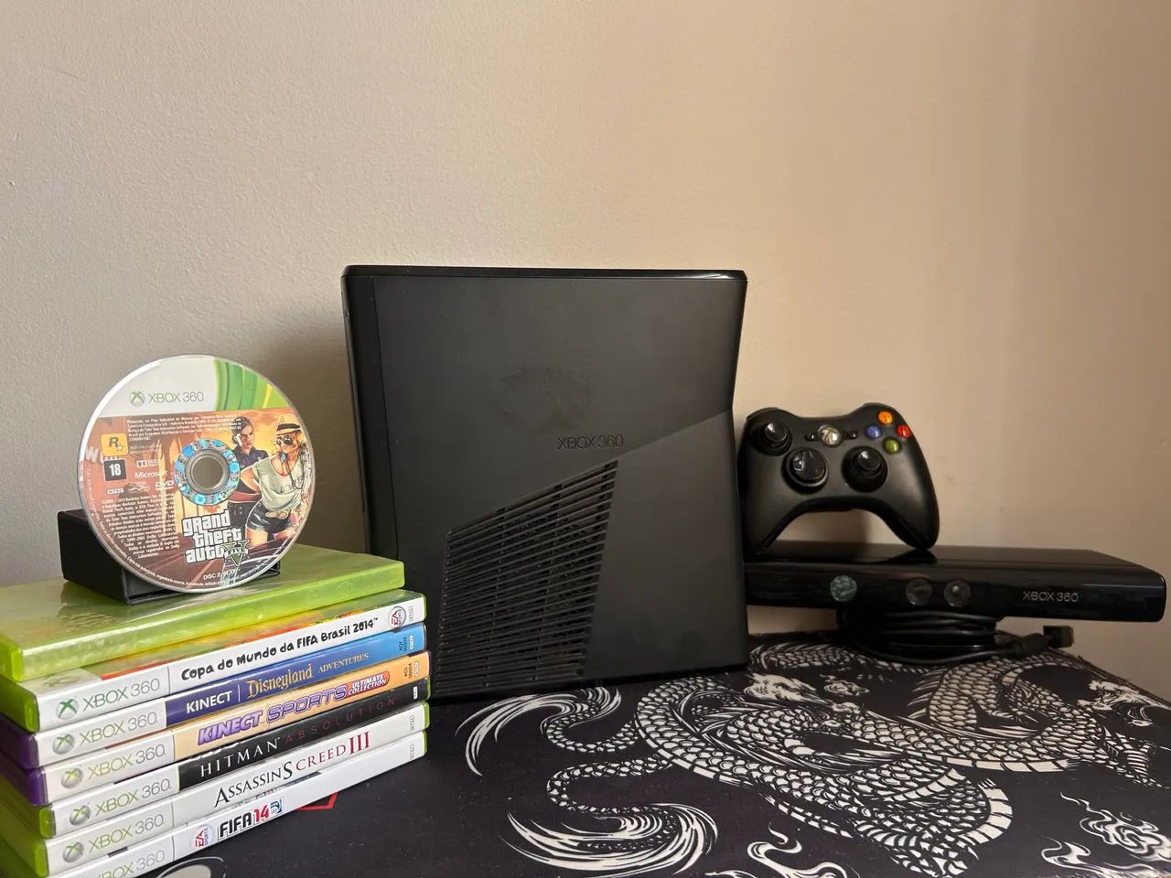 XBOX 360 KINECT SLIM + 7 JOGOS - Foto 4