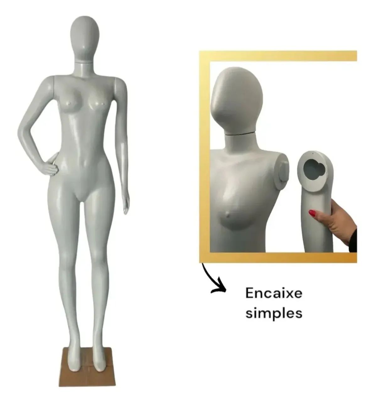 Manequim Feminino Corpo Inteiro - Foto 3