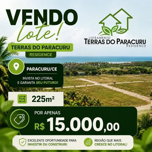 Terreno de 225m²