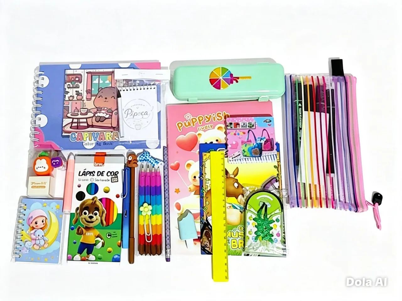 Box 17 Itens Papelaria Divertida - Foto 4