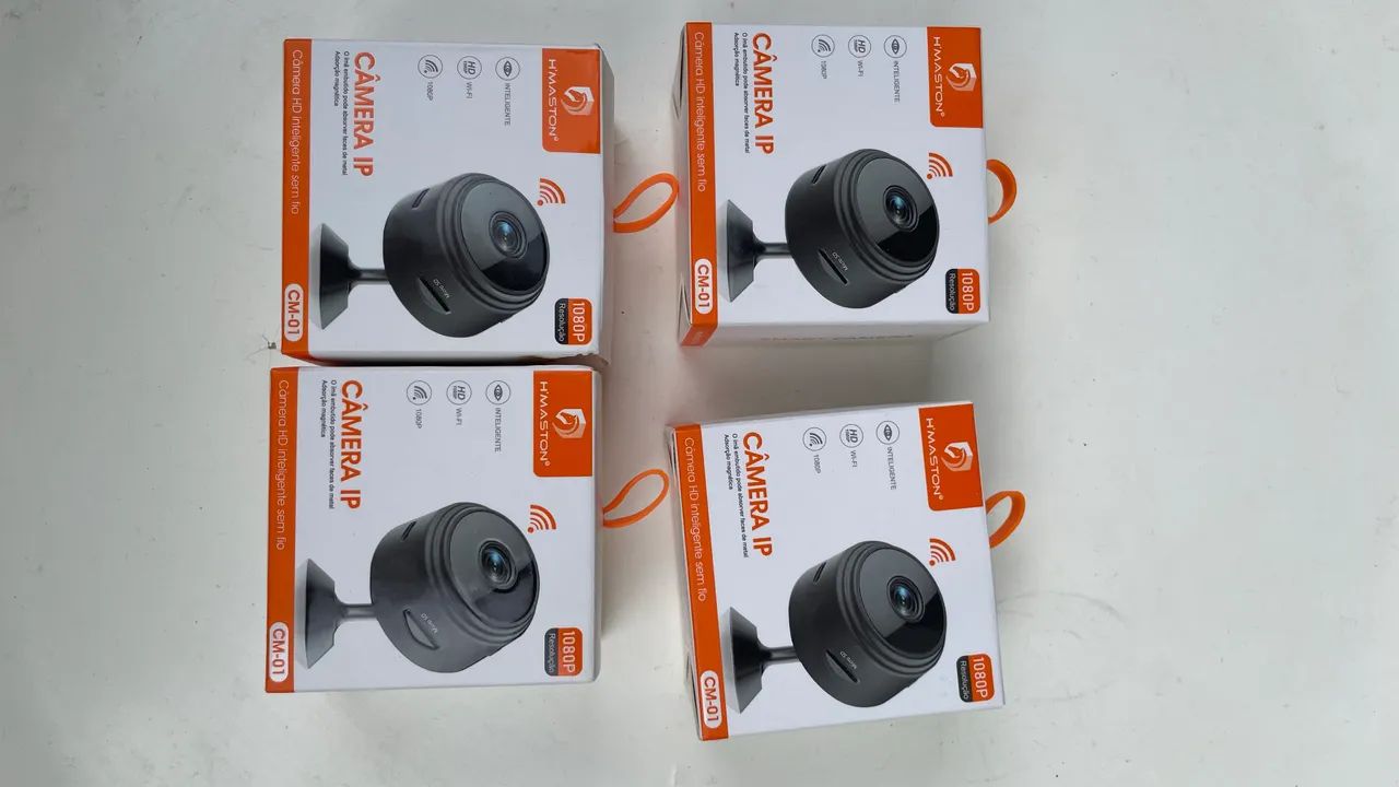  Câmera Mini Ip Hmaston Inteligente C/ Imã Embutida Cm-01