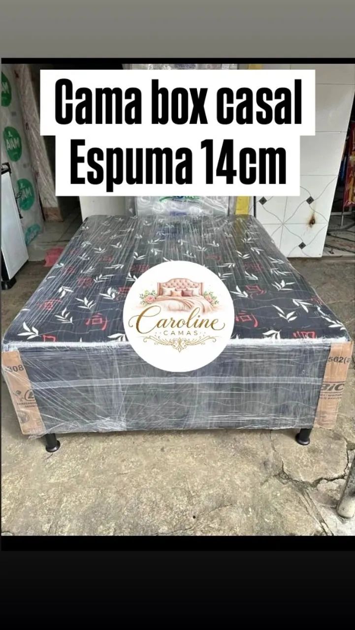 Cama box casal + Colchão celado