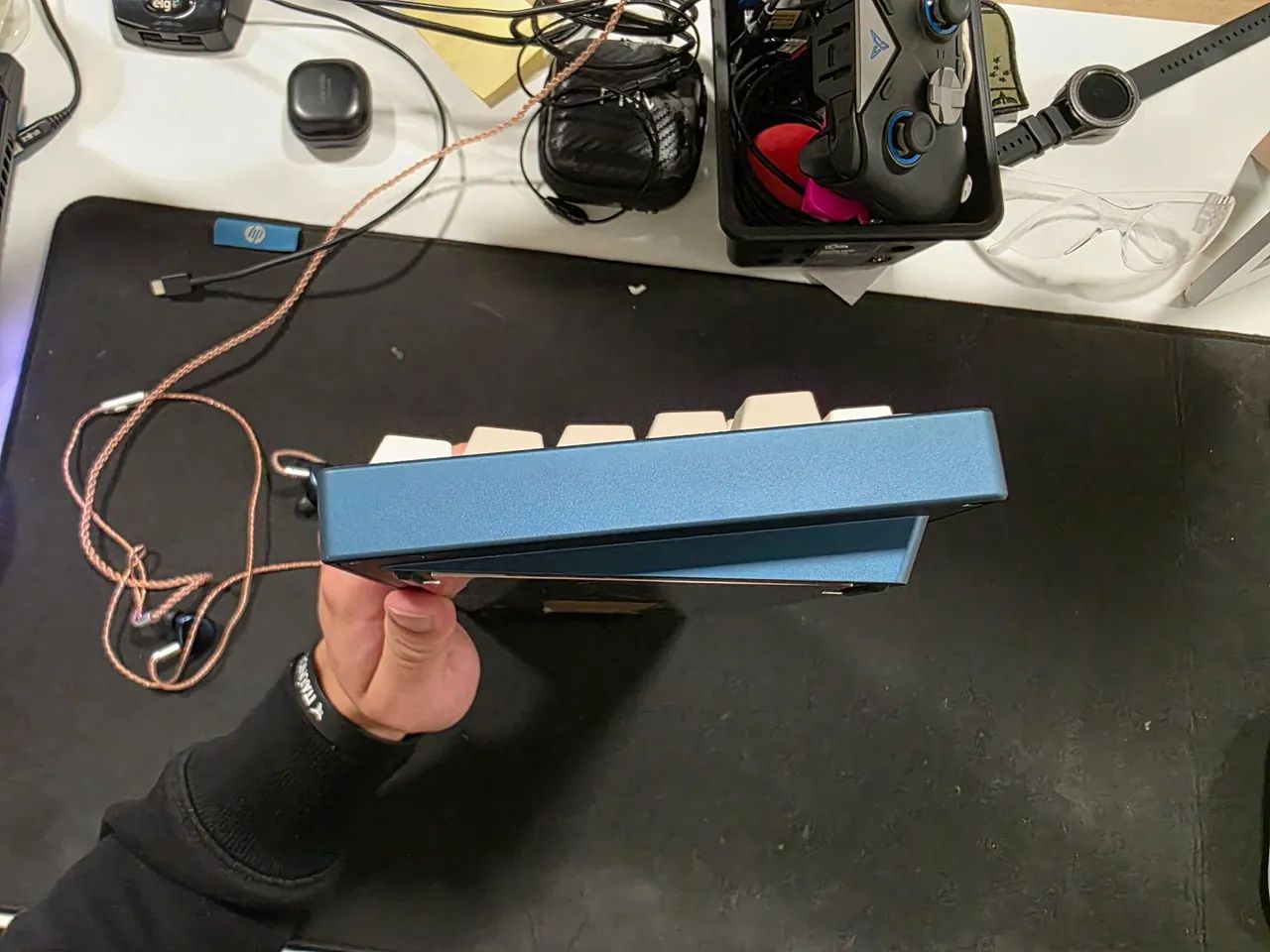 Teclado Custom 75% TGR Tomo SE Suave Blue - Foto 3