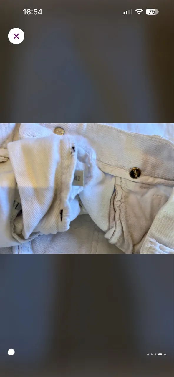 Calça jeans branca Animale TAM 42 - Foto 4