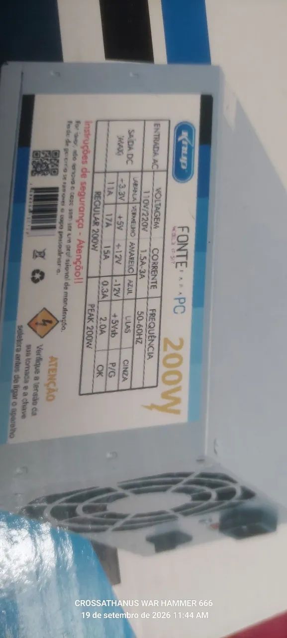 Fonte pc 200w na caixa troco por mouse sem fio  - Foto 3