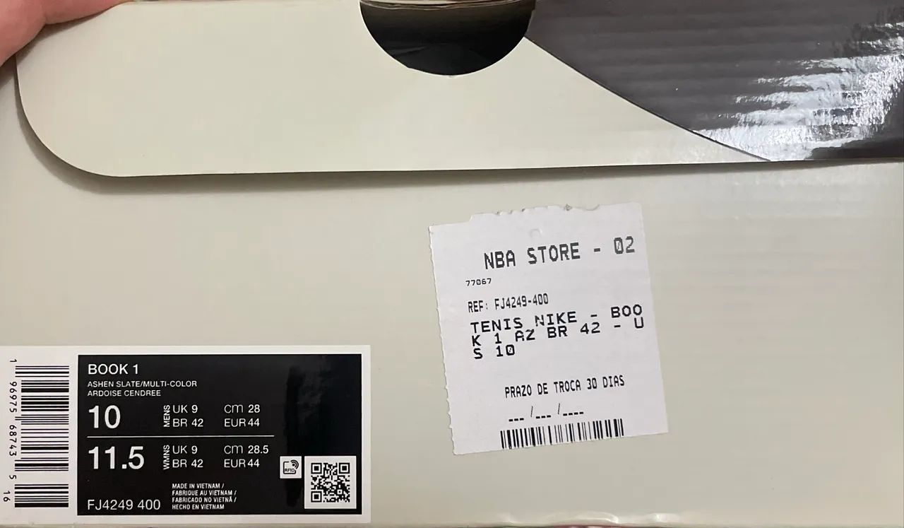 NIKE BOOK 1 ASHEN SLATE - MODELO RARO / Tênis de basquete e casual - Foto 5