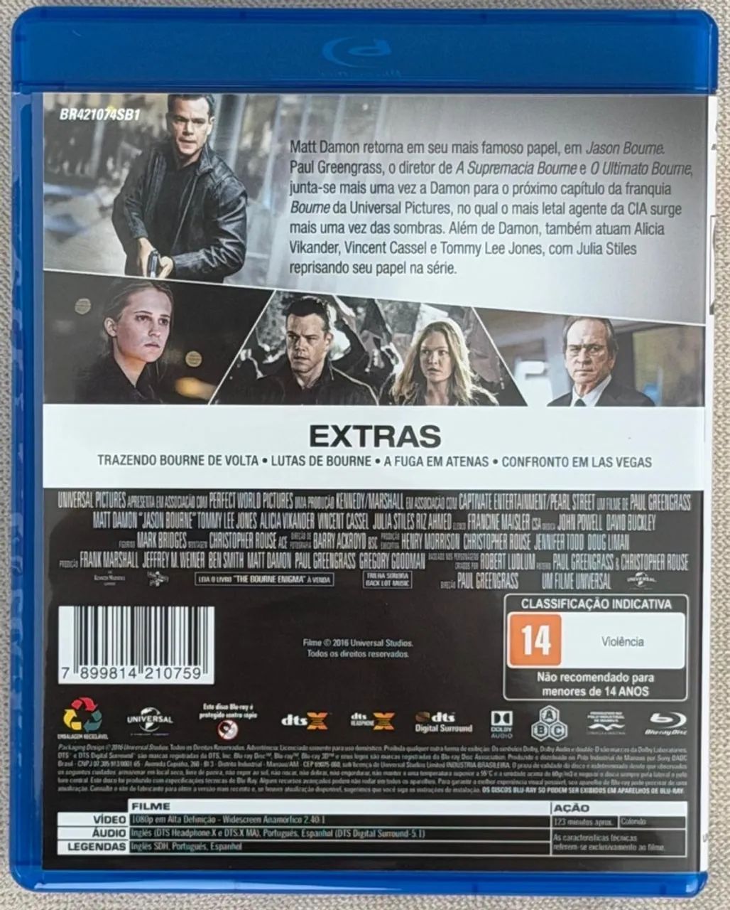 BLU-RAY JASON BOURNE (ORIGINAL) - Foto 2