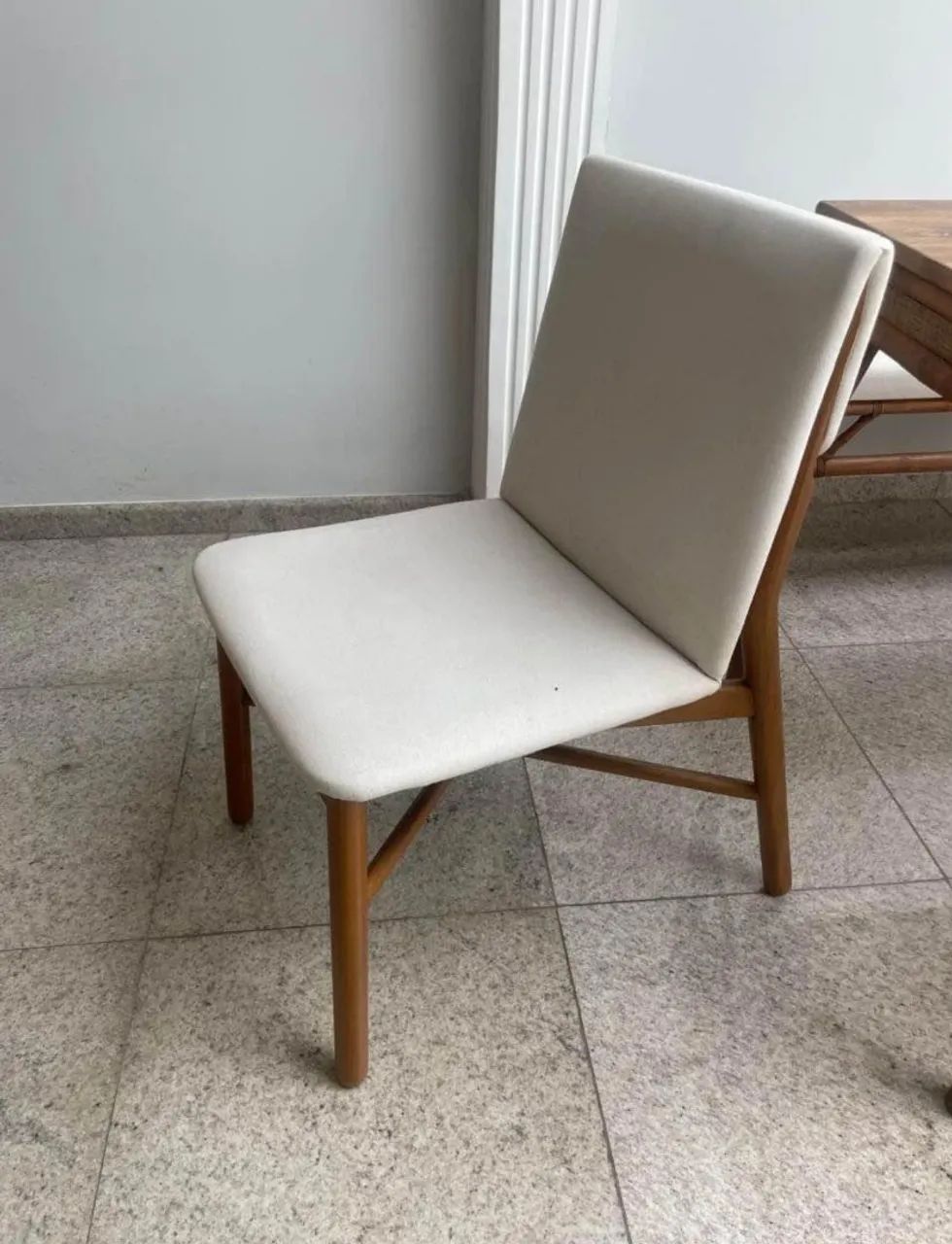Mesa com tampa de vidro 8 lugares  - Foto 3