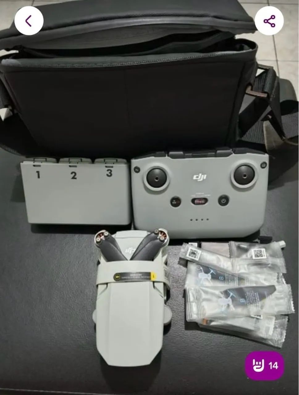 Drone DJI Mini 2 semi novo - Foto 3