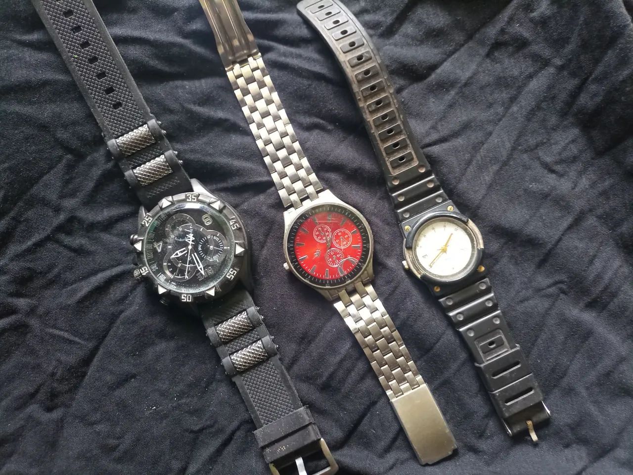 Relógios Technos, pulseira Casio para conserto