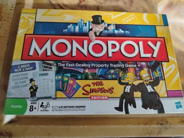 Monopoly Edição The Simpsons Importado - Brinquedo Completo da Hasbro