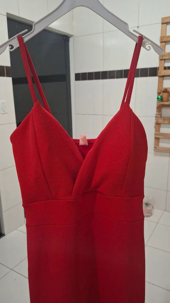 Vestido vermelho curto - Foto 2