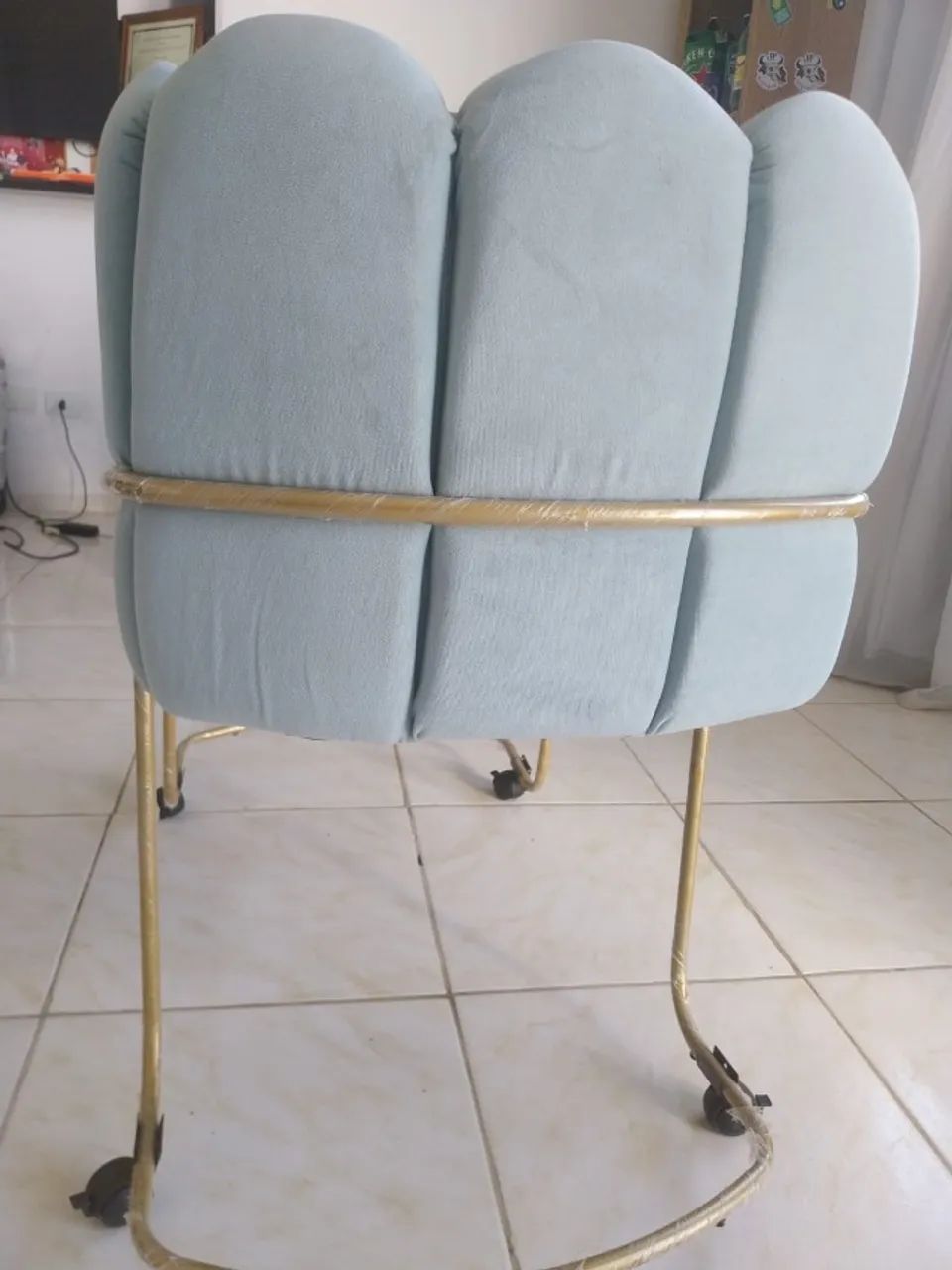 BERÇO MOISÉS ESTOFADO VERDE - Foto 4
