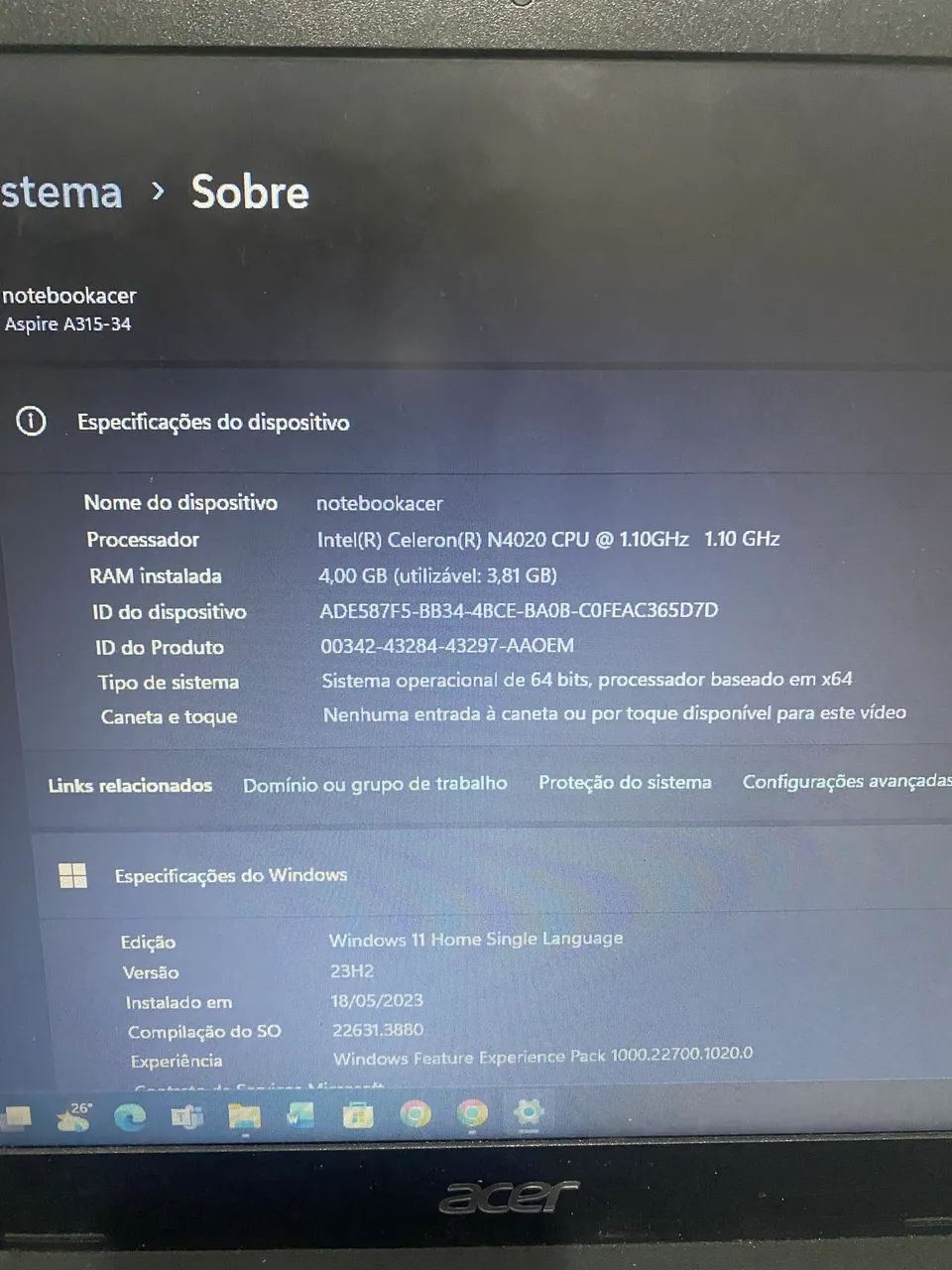 NOTEBOOK ACER ASPIRE - Foto 4