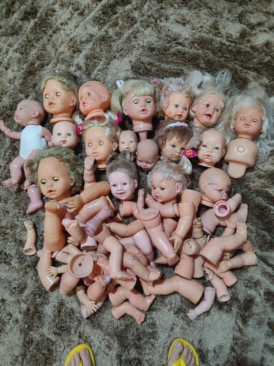 Lote de boneca para restauração