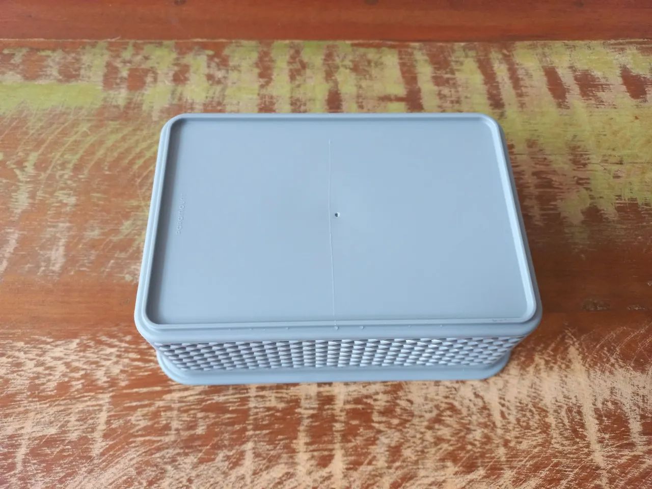 Cesto organizador cinza - Paramount - 15x10x6cm - Em ótimo estado  - Foto 2
