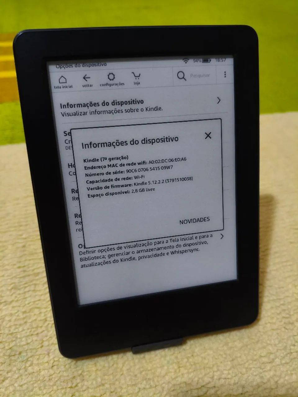 Kindle 7 geração pouco uso - Foto 2