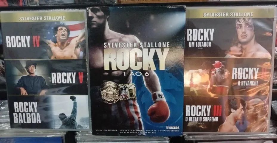 ROCK BALBOA BOX COM 6 FILMES - 190 FRETE GRATIS