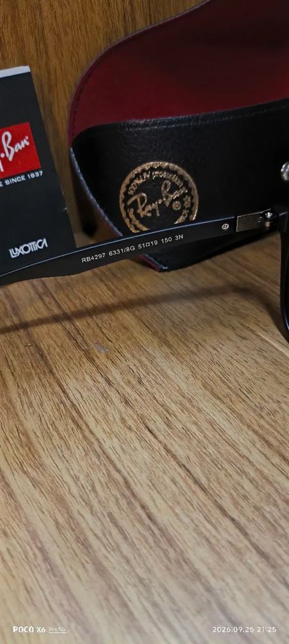 Óculos rb4105 folding wayfarer - Foto 2
