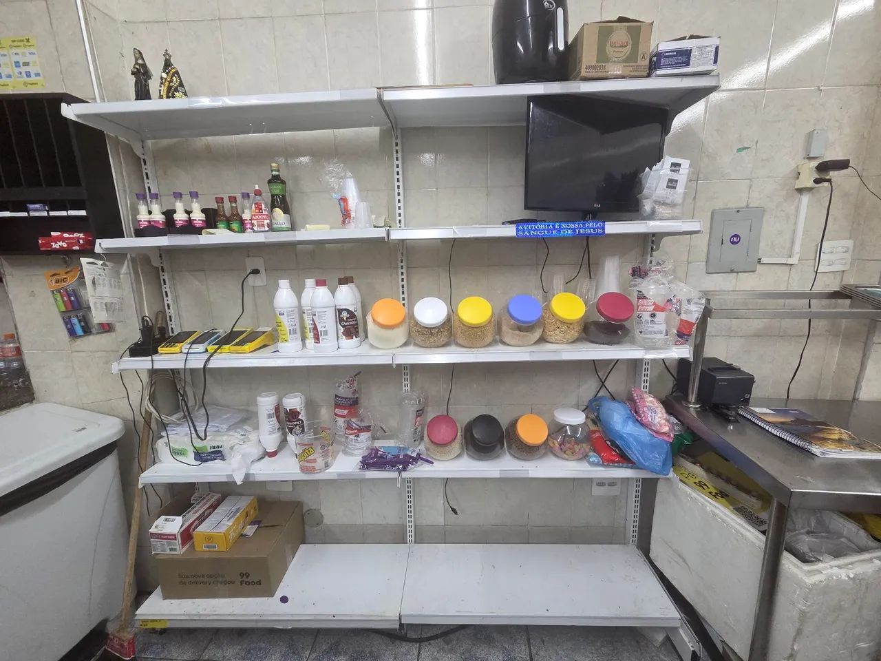 Gôndola com 4 Prateleiras 