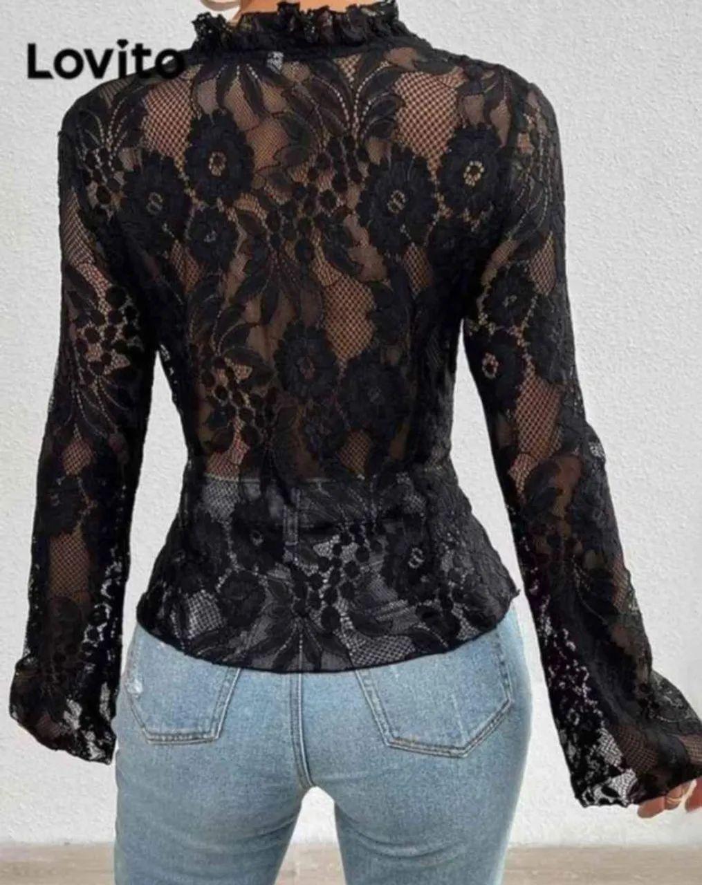 Blusa de Renda ( M ) Nova - Foto 4