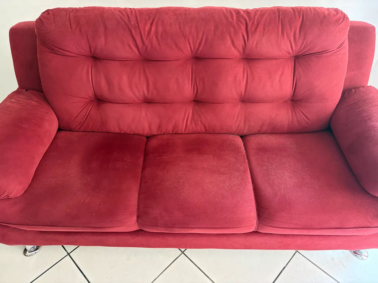 Sofá 2 Lugares Vermelho - Confortável  - Foto 3