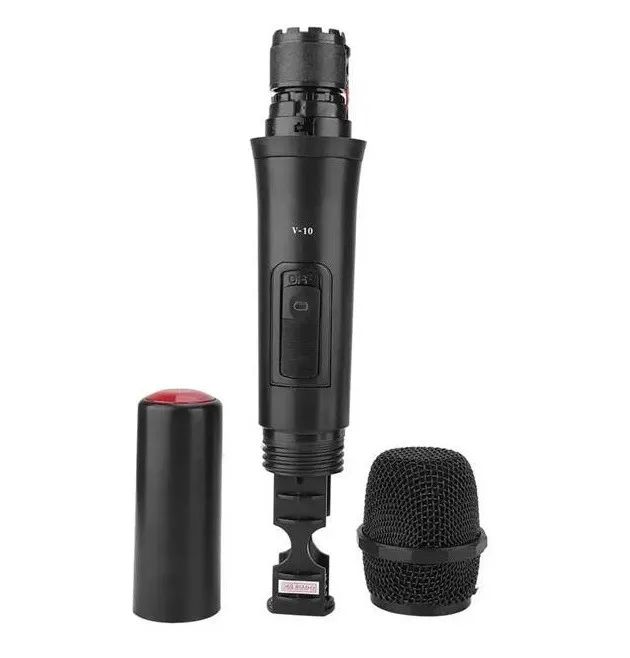 Microfone Dinâmico Sem Fio Vmic V16U Preto  - Foto 2