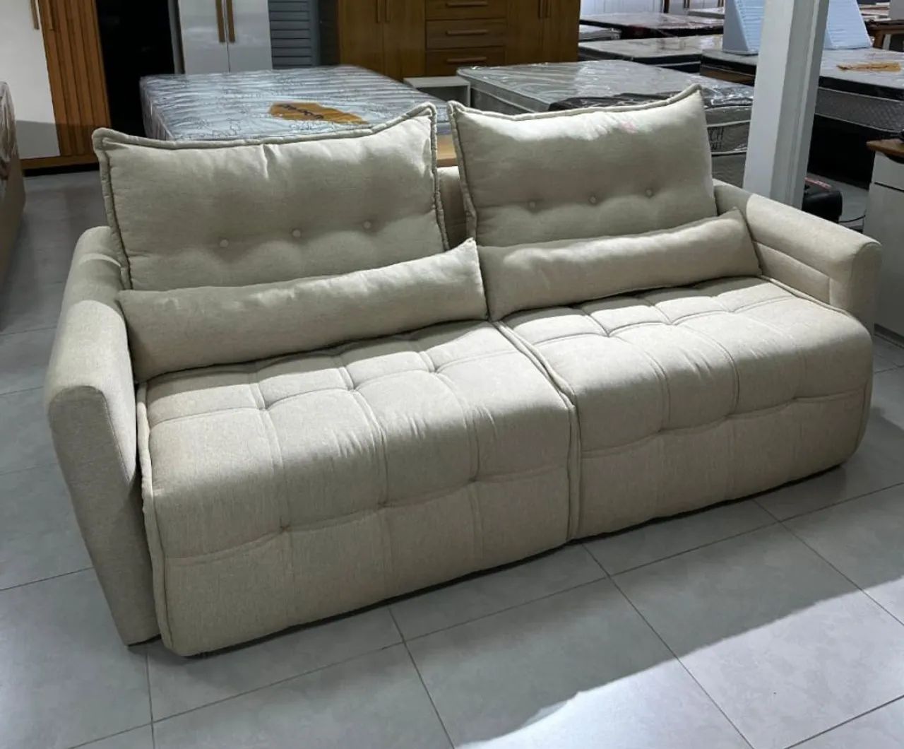 Sofá cama imperial linho  - Foto 2
