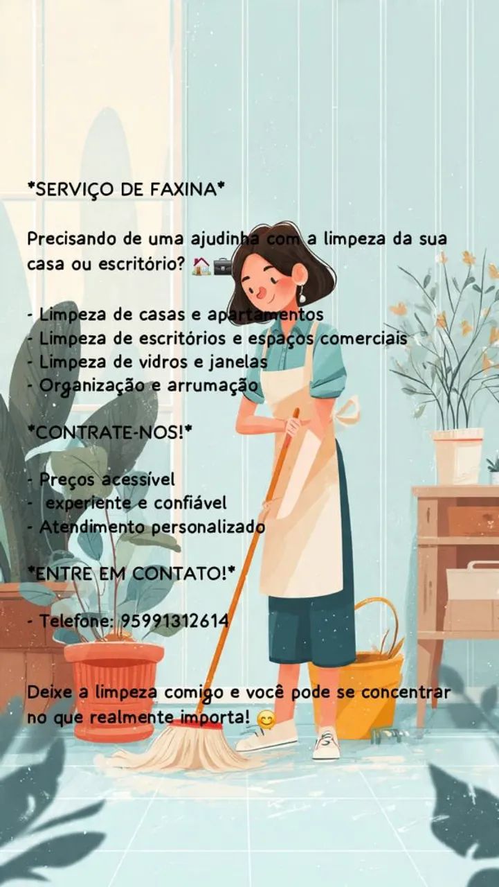 A melhor faxina pra você 